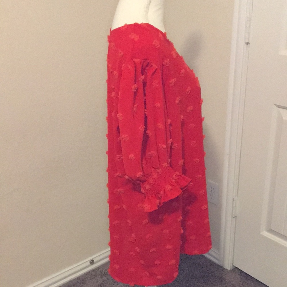 4/$20 red blouse with red polka dots - Picture 2 of 5
